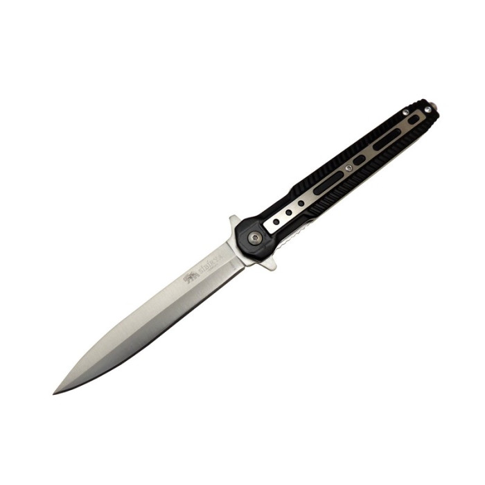 Dagger Style Folding Knife Bk